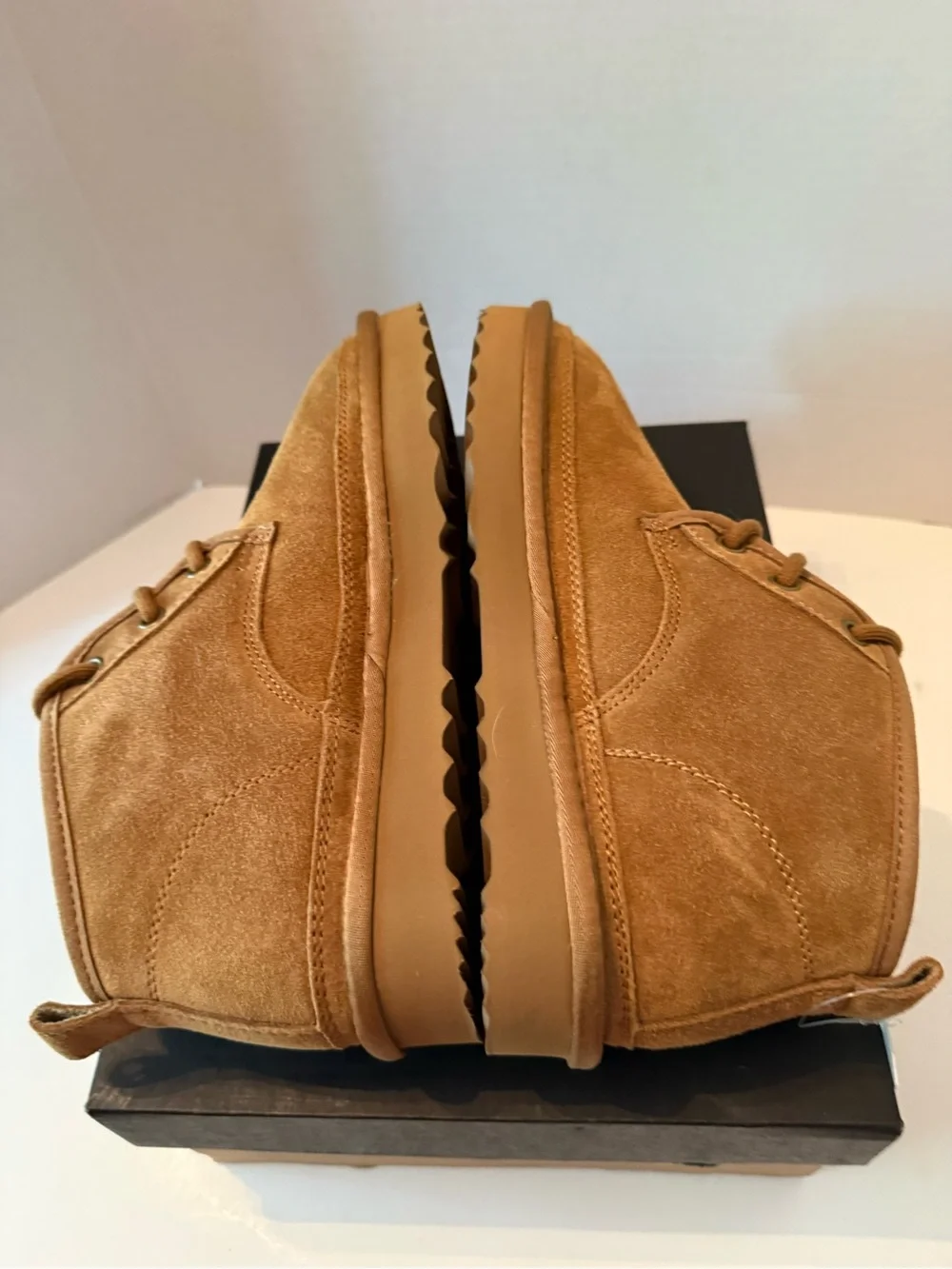Liftfun Chestnut Suede Women’s Lace Up Ankle Boots NEW 7.5